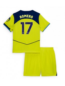 Billige Tottenham Hotspur Cristian Romero #17 Tredjedraktsett Barn 2025-26 Kortermet (+ Korte bukser)
